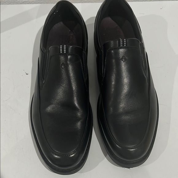 Ecco Other - Ecco Black Leather Loafers Classic Slip-Ons